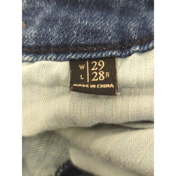 Abercrombie & Fitch Womens MidRise Jeans 10 Distressed Ankle Denim Whimsy Boho - Picture 4 of 7